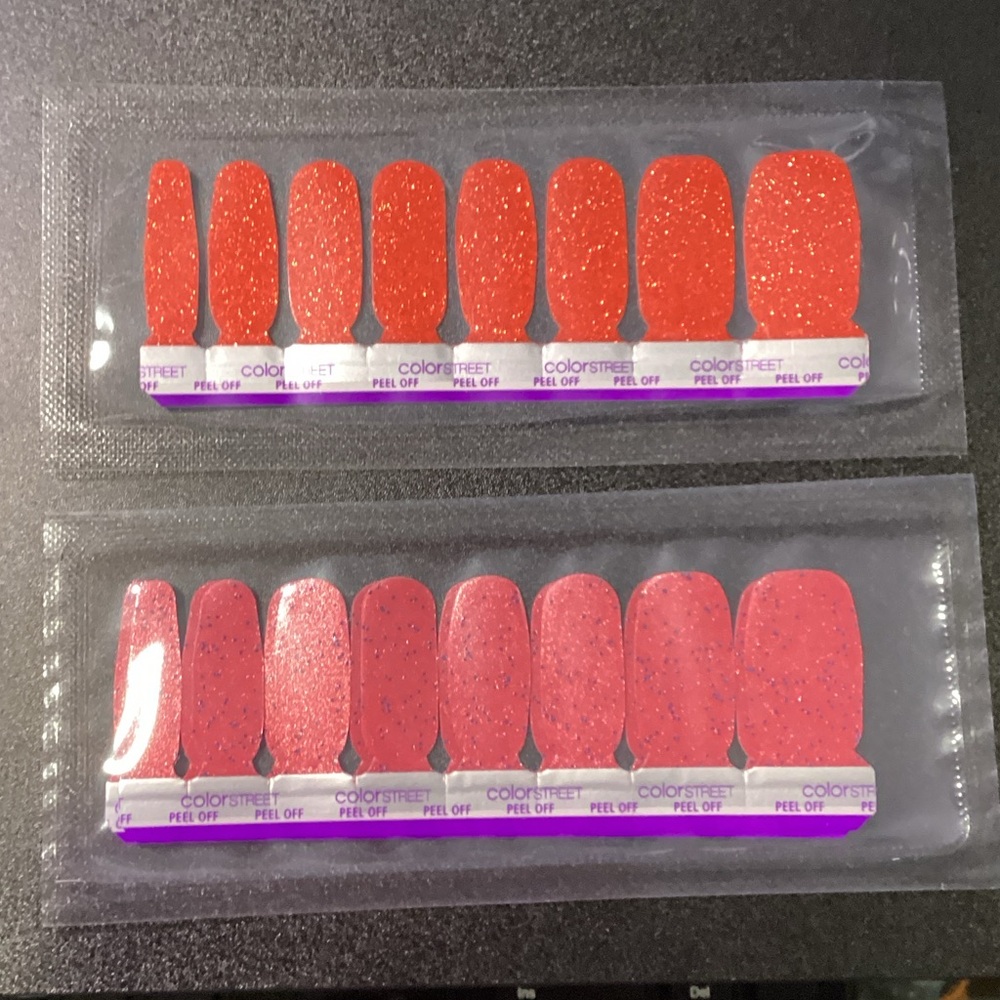 Color Street Sparkling Red Nail Strips